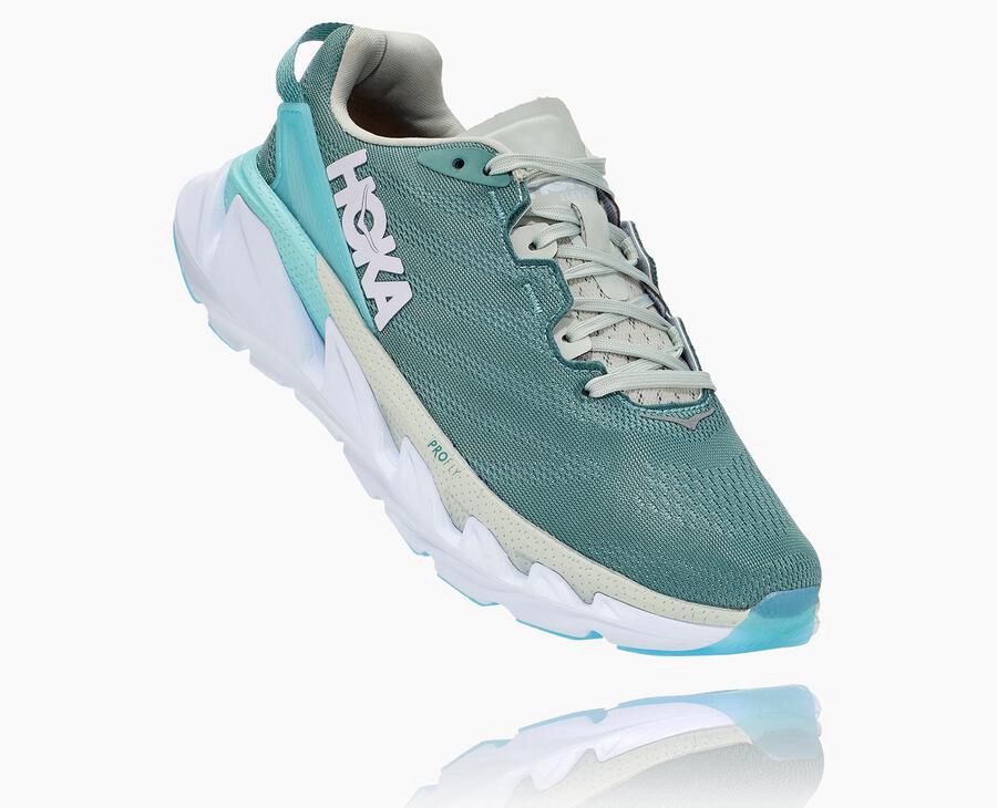 Hoka One One Elevon 2 Löparskor Dam - Blå/Vita - HQMDO-4860